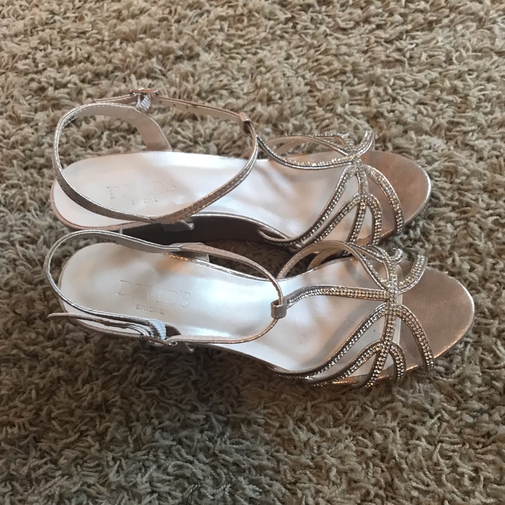 Rose Gold wedge sandals